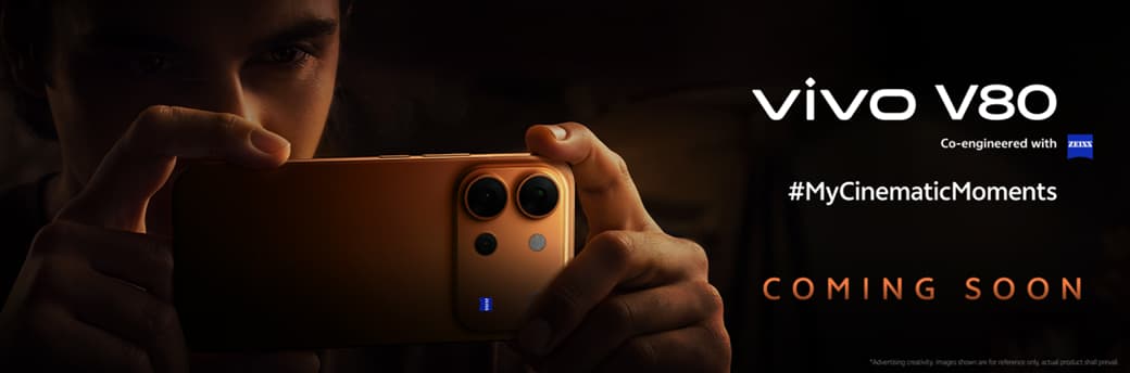 Vivo V80’s official teaser. (Image credit - Vivo)