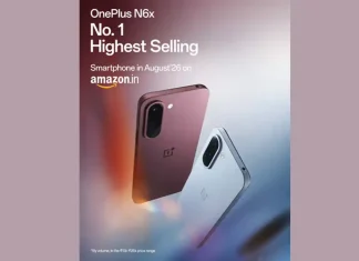 OnePlus N6x Becomes Amazon India’s Highest-Selling Smartphone in August 2026