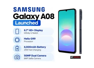 Samsung Galaxy A08 Launched With 6,000mAh Battery and Helio G99 Chipset: Full Specs, Features and Price