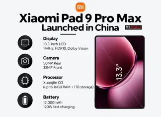 Xiaomi Pad 9 Pro Max Debuts in China With Xuanjie O3 Chip, 144Hz Display and 12,000mAh Battery
