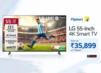 LG 55-Inch 4K Smart TV Now at Rs 35,899 on Flipkart: Check the Deal