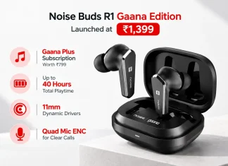 Noise Buds R1 Gaana Edition Launched at Rs 1,399 With a 1-Year Gaana Plus Subscription Worth Rs 799