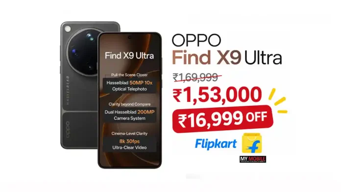 OPPO Find X9 Ultra Price Drops to Rs 1,53,000 on Flipkart: Get Rs 16,999 Discount