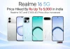 Realme 16 5G Price Hiked By Rs Up To 5,000 in India; Realme 16T and C100i 4G Price Also Increased: Check New Prices Realme 16 5G Price Hiked By Rs Up To 5,000 in India