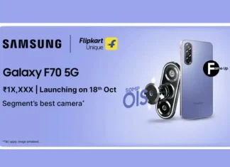 Samsung Galaxy F70 to Launch in India on October 18 with 50MP OIS Camera Under Rs 20,000
