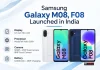 Samsung Galaxy M08, F08 Launched in India With 6,000mAh Battery, 50MP Camera and 6 Years of Updates