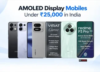 AMOLED Display Mobiles Under Rs 25,000 in India