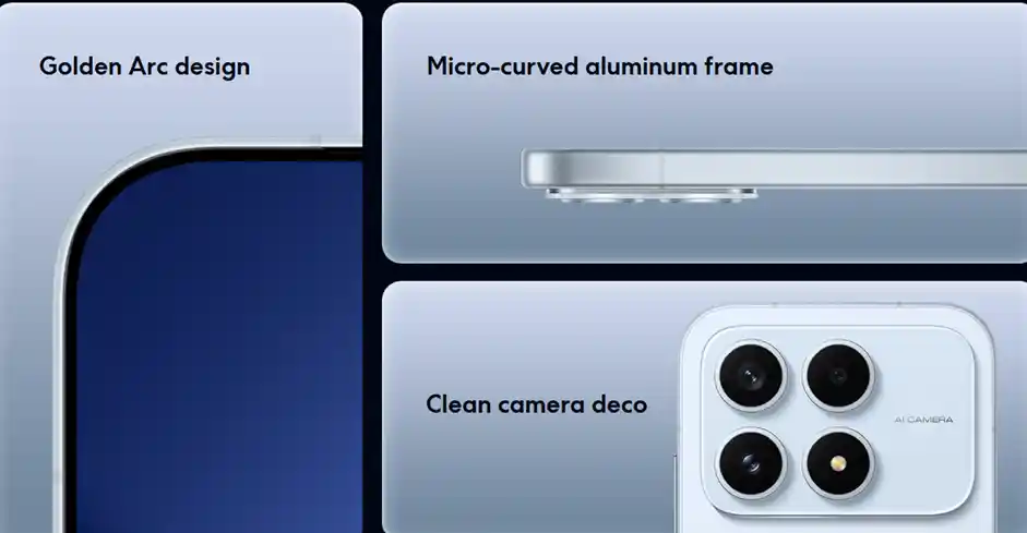 POCO X8s features dual 50MP camera
