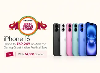iPhone 16 Drops to ₹69,249 on Amazon During Great Indian Festival Sale With ₹4,000 Coupon