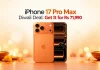 iPhone 17 Pro Max Diwali Deal: Get It for Rs 71,990 at Reliance Digital