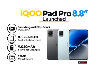 iQOO Pad Pro 8.8″ Launched With Snapdragon 8 Elite Gen 5, 165Hz OLED Display and 9020 Battery