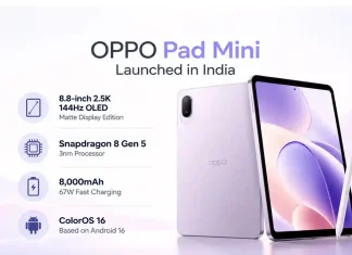 OPPO Pad Mini Launched in India With 2.5K 144Hz Matte OLED Display, 8,000mAh Battery: Check Price, Specifications, Offers
