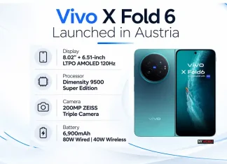 Vivo X Fold 6 Launched in Austria at €2,199 With 6,900mAh Battery and OriginOS 7 Fold